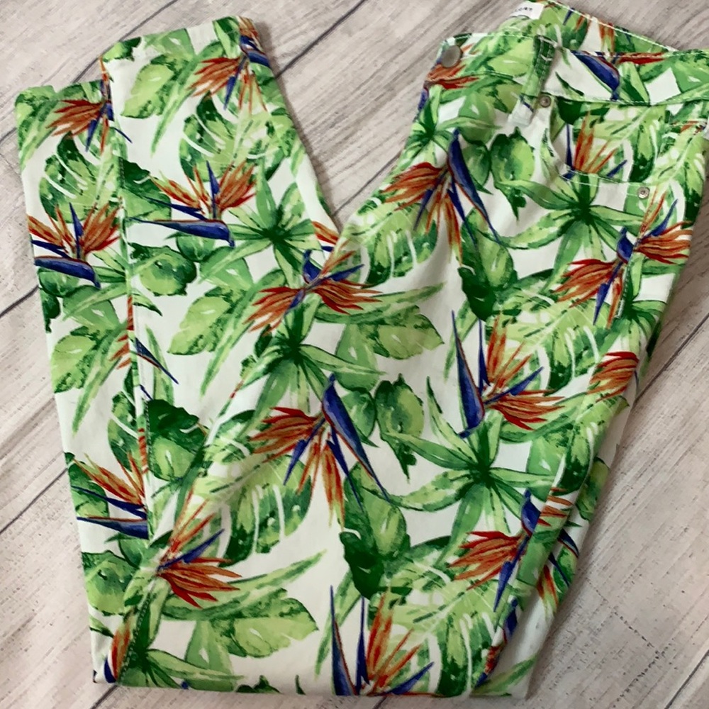 Truth + Theory Floral denim size 8